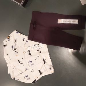 NWT 2-pc Jumping Beans infant pant / shirt set